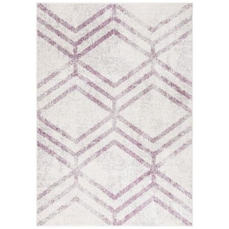 Safavieh 5 ft.-1 in. x 7 ft.-6 in. Adirondack Power Loomed Rectangle RugIvory & Plum ADR253C-5